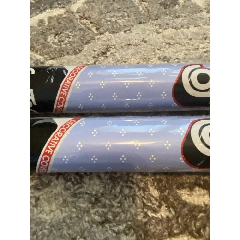 Vtg 2 Rolls Contact Paper 90s Swiss Dot Blue Self Adhesive Rubbermaid Shelf